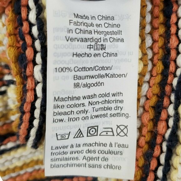 Madewell Sweater Womens Small Arden V-Neck Crop Pullover Striped Multicolor - Picture 7 of 11